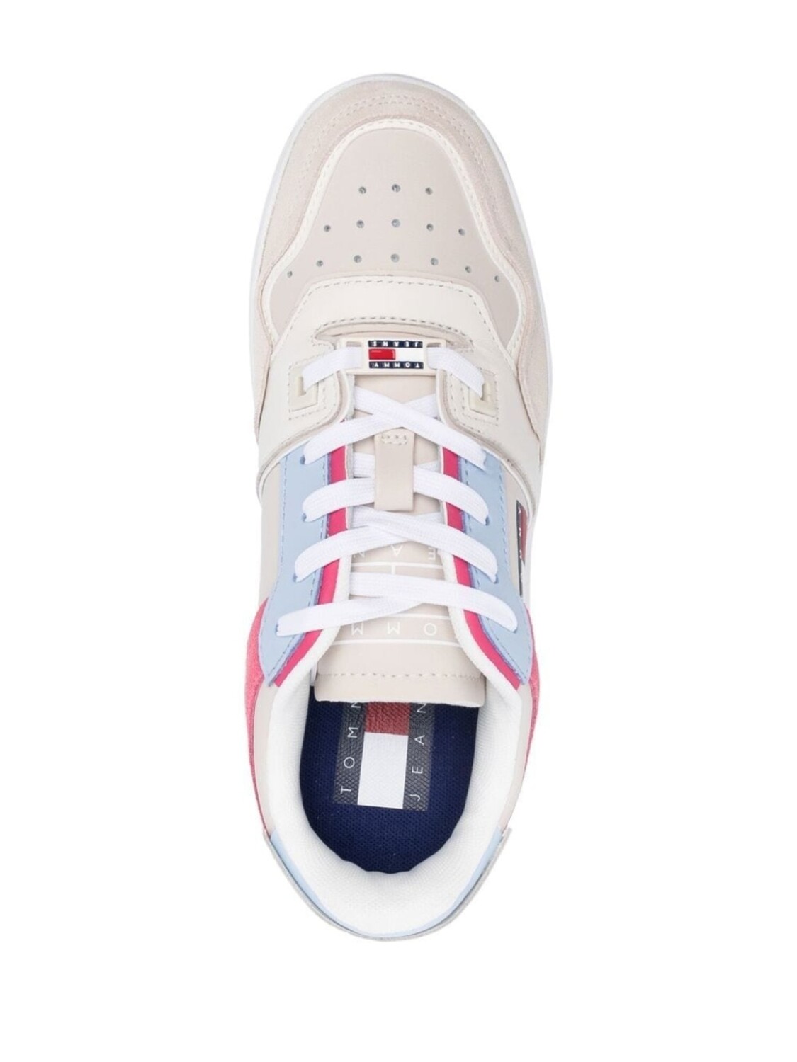Tommy Jeans кроссовки в стиле колор-блок, нейтральный цвет — фото 4
