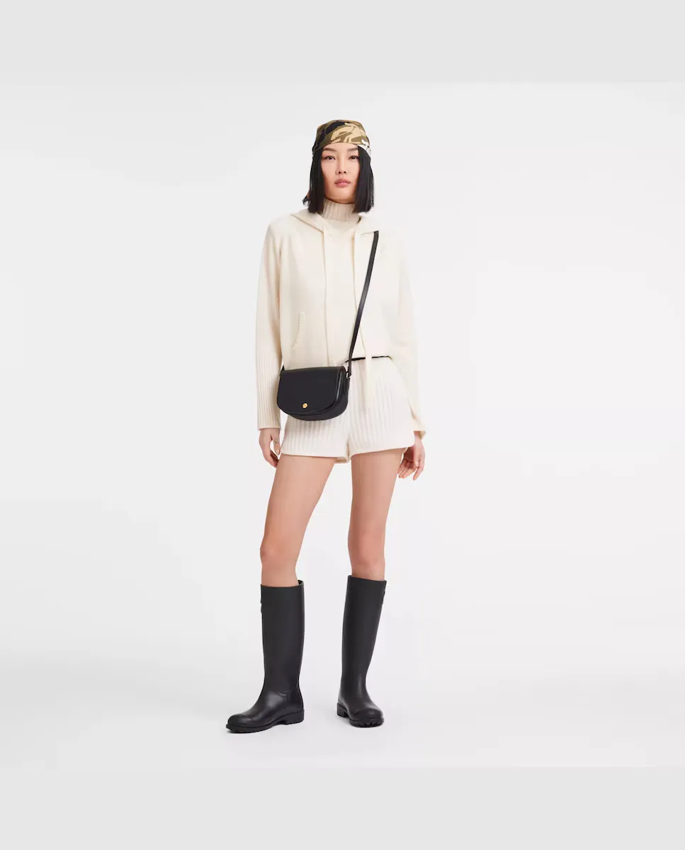 

Маленькая женская кожаная сумка через плечо Épure Longchamp, черный