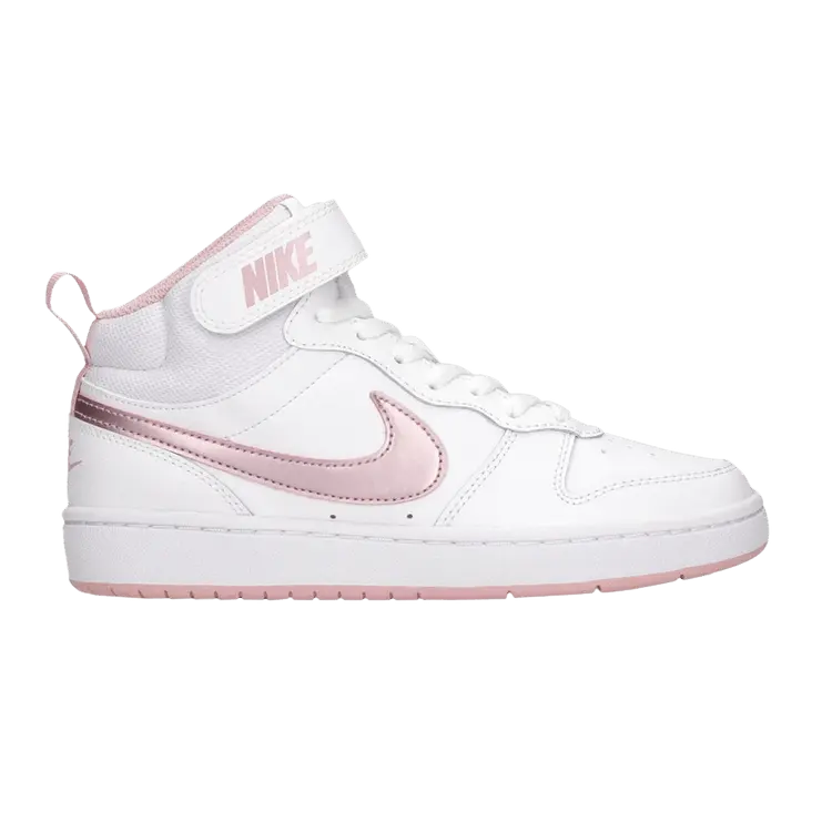 

Кроссовки Nike Court Borough Mid 2 GS 'White Pink Glaze', белый