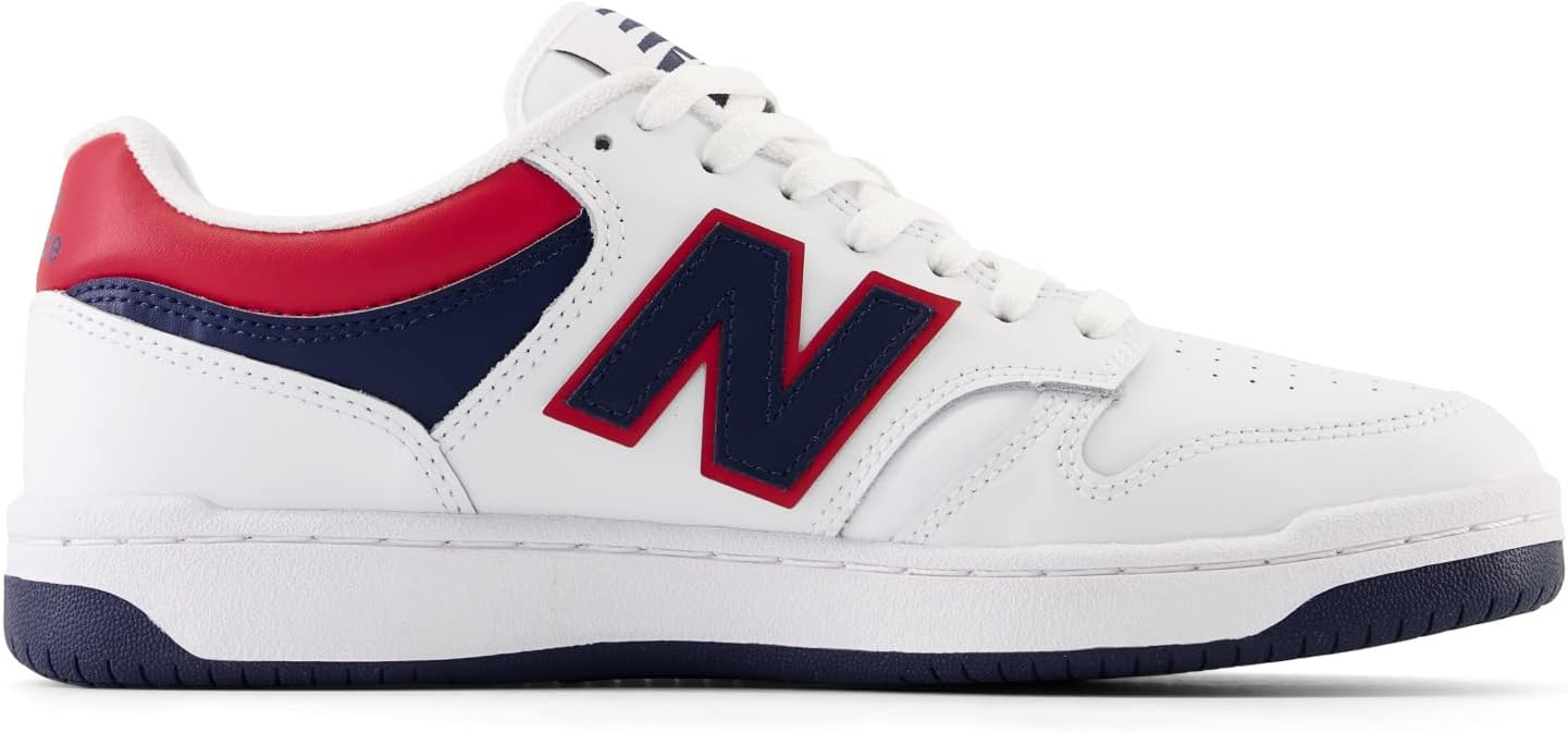 Мужские кроссовки New Balance 480 V1, White/Natural Indigo/Team Red — фото 4