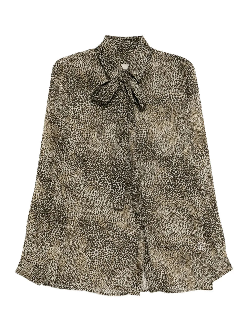 

Рубашка с принтом Animalier Elie Saab, коричневый