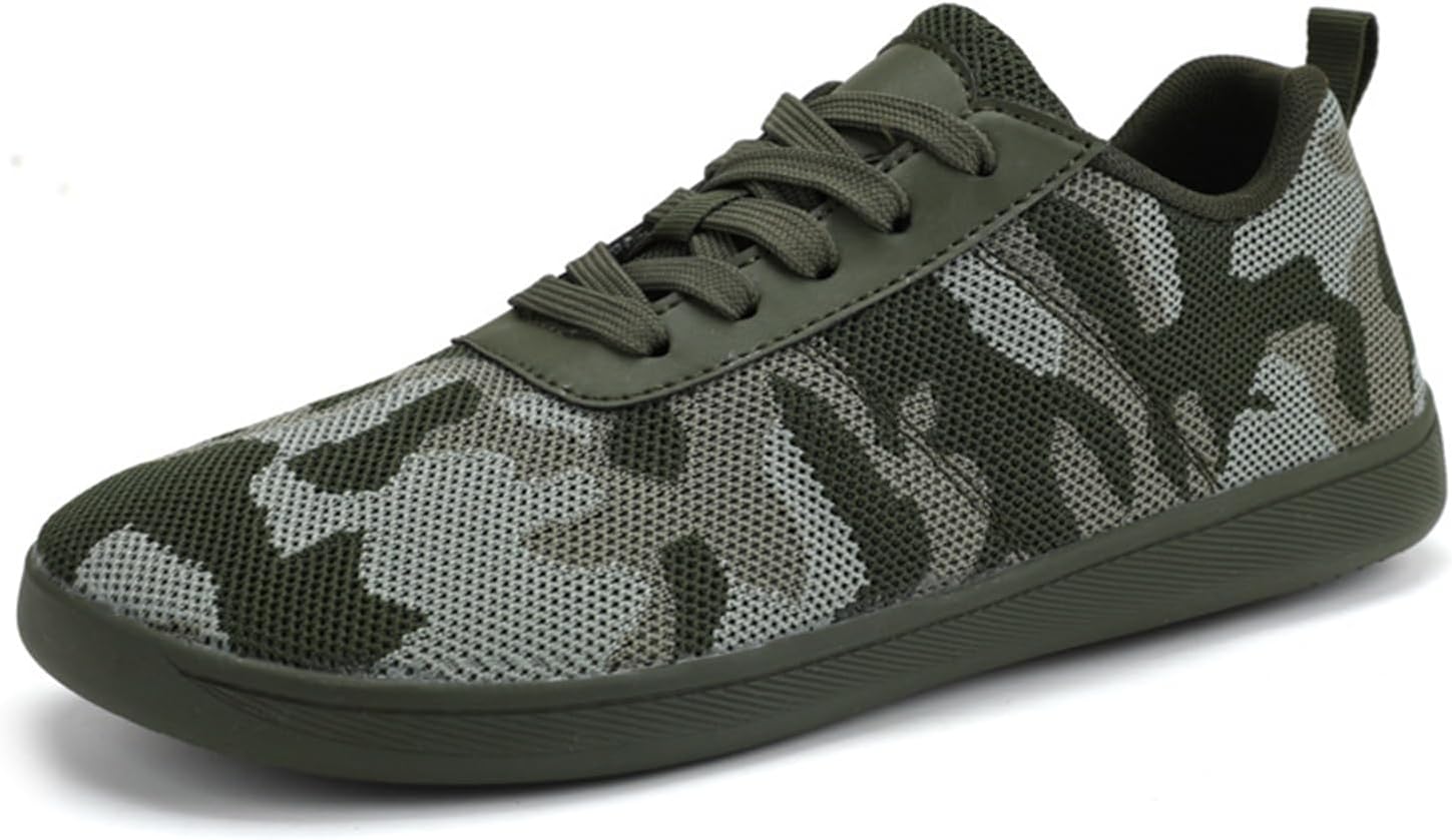 

Мужские повседневные кроссовки с широкой пяткой для ходьбы, дышащие, удобные, быстро сохнущие, минималистичные обувь для Abborora, зеленый