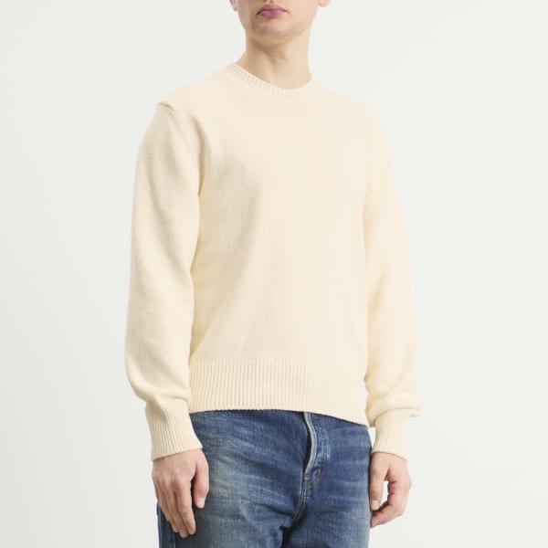 Джемпер с круглым вырезом из фактурного хлопка Jil Sander, Piuma — фото 2