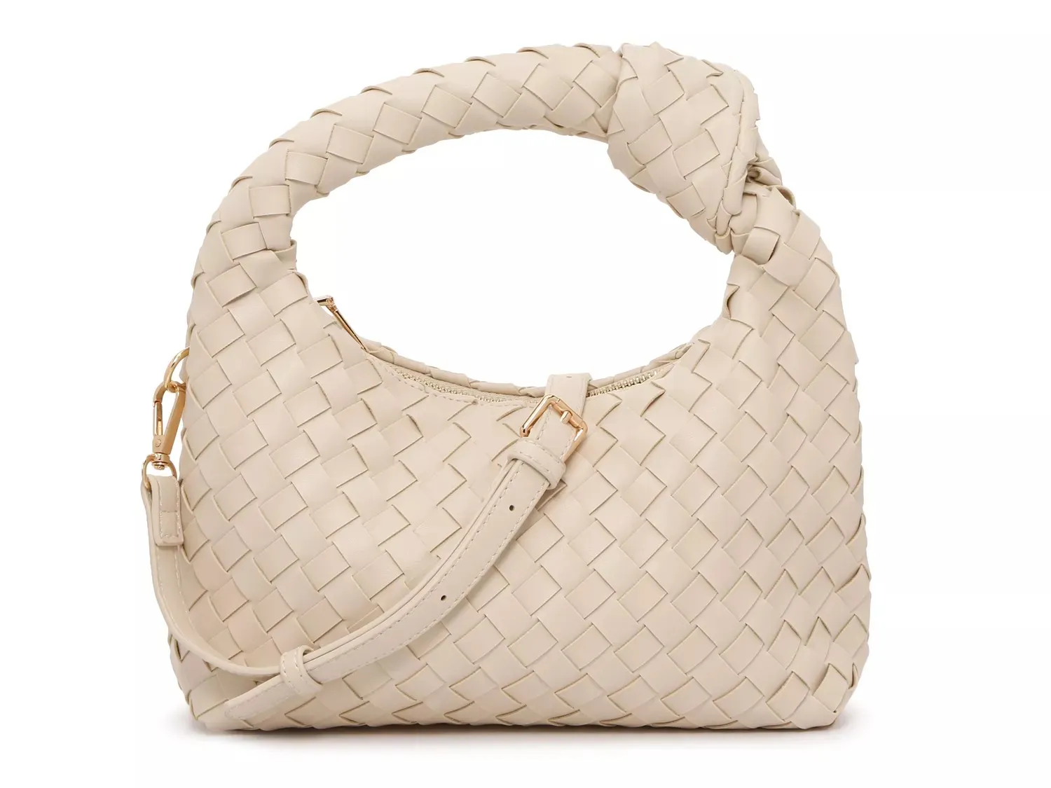 

Сумка-хобо Crown Vintage Woven Knotted, бежевый, слоновая кость