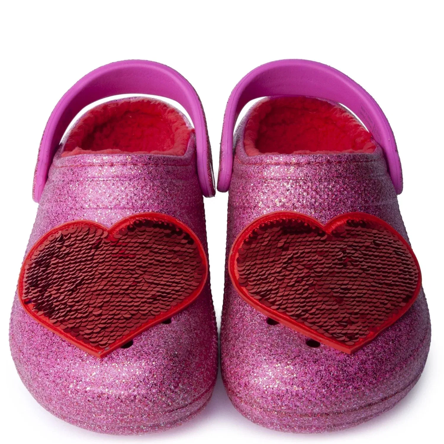 Crocs Classic Lined 208385-6EN Clog USPink Glitter Fuzzy Liner JAX1180 — фото 3