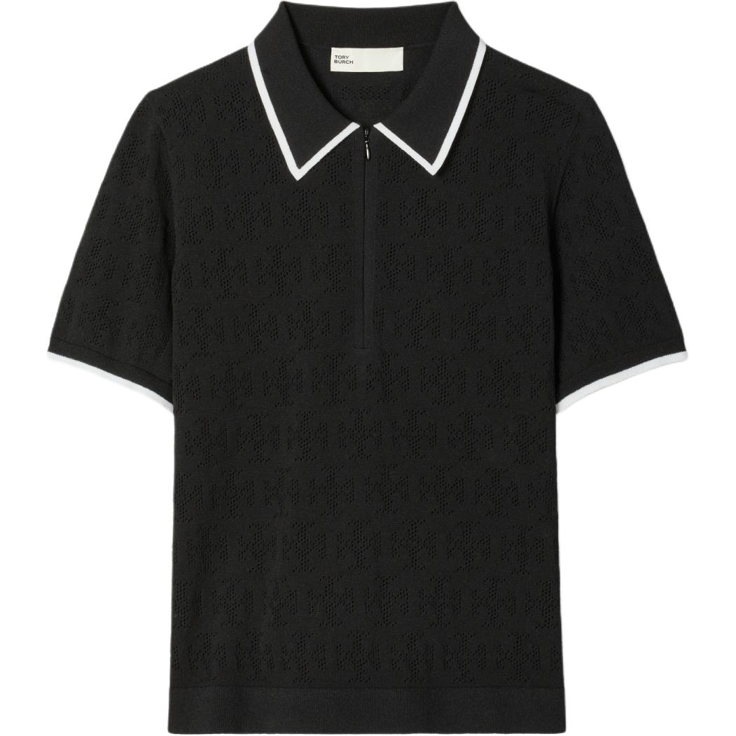 

Tory Burch Женская рубашка-поло, черная, с воротником-поло, умеренно прямой крой, Черный, Tory Burch Женская рубашка-поло, черная, с воротником-поло, умеренно прямой крой