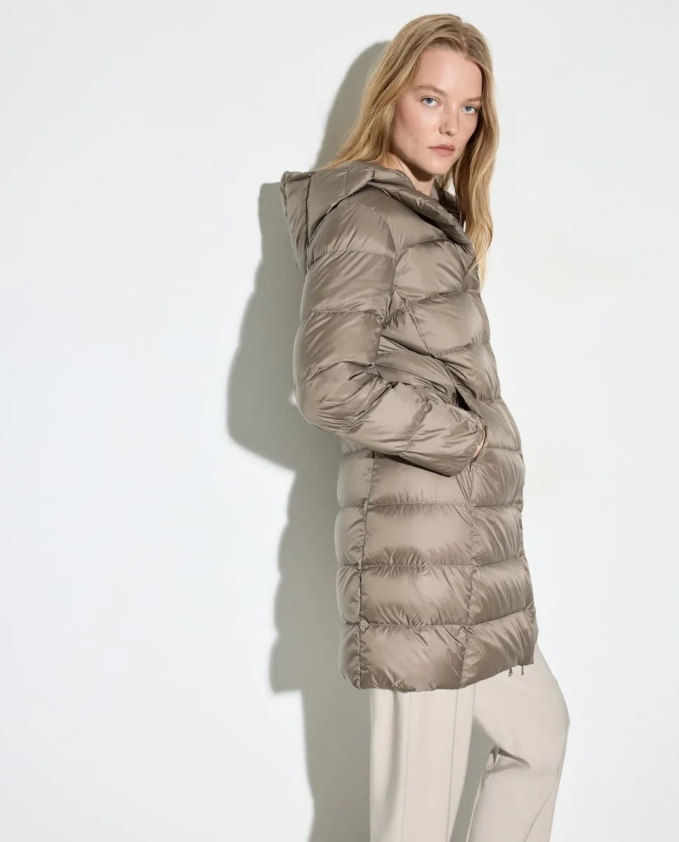 

Длинная однотонная женская парка Woman El Corte Inglés, темно-коричневый