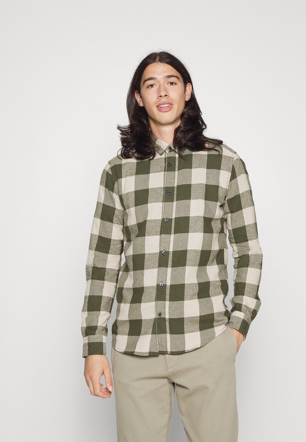 

Рубашка ONSGUDMUND CHECKED SHIRT Only & Sons, лесная ночь