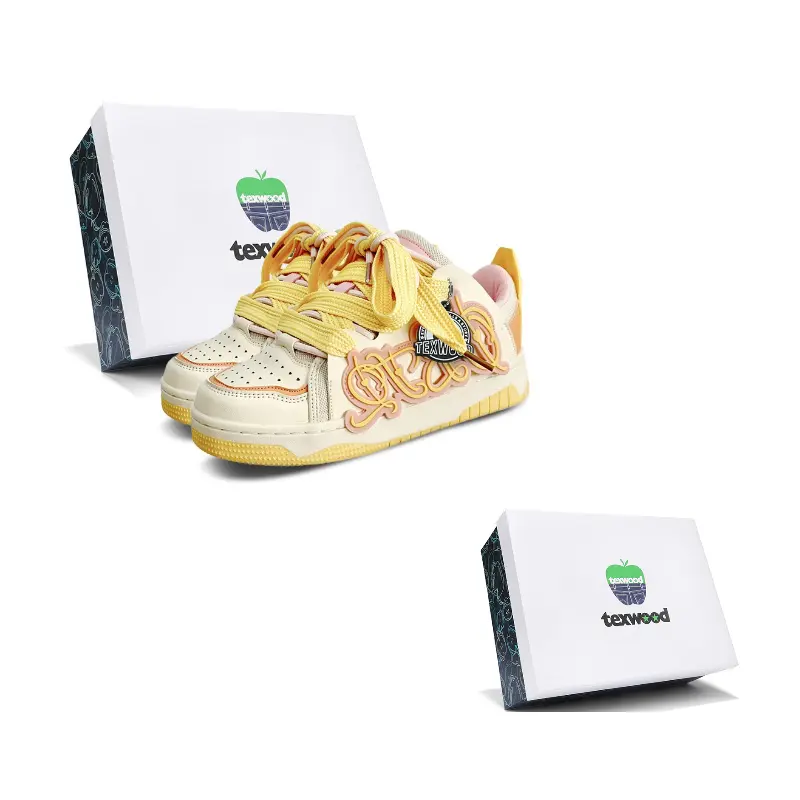 

TEXWOOD Низкие скейтерские кроссовки унисекс персиково-розовые [Коробка], цвет Peach Pink[Box]