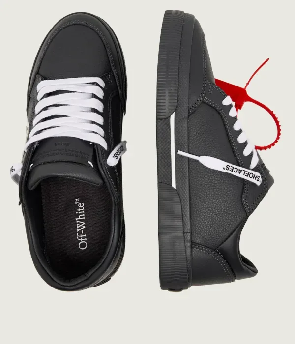 Кроссовки VULC LOW из кожи Off White, графитовый — фото 4