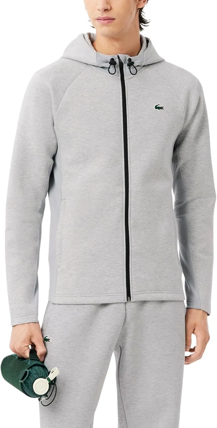 Мужская ветровка Lacoste, дышащая, цвет Silver Chine/Elephant Grey