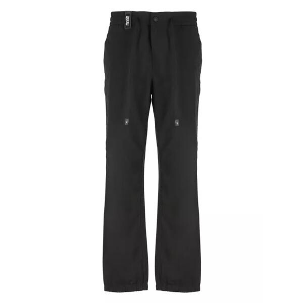 

Брюки trousers with patch logo Versace Jeans Couture, черный