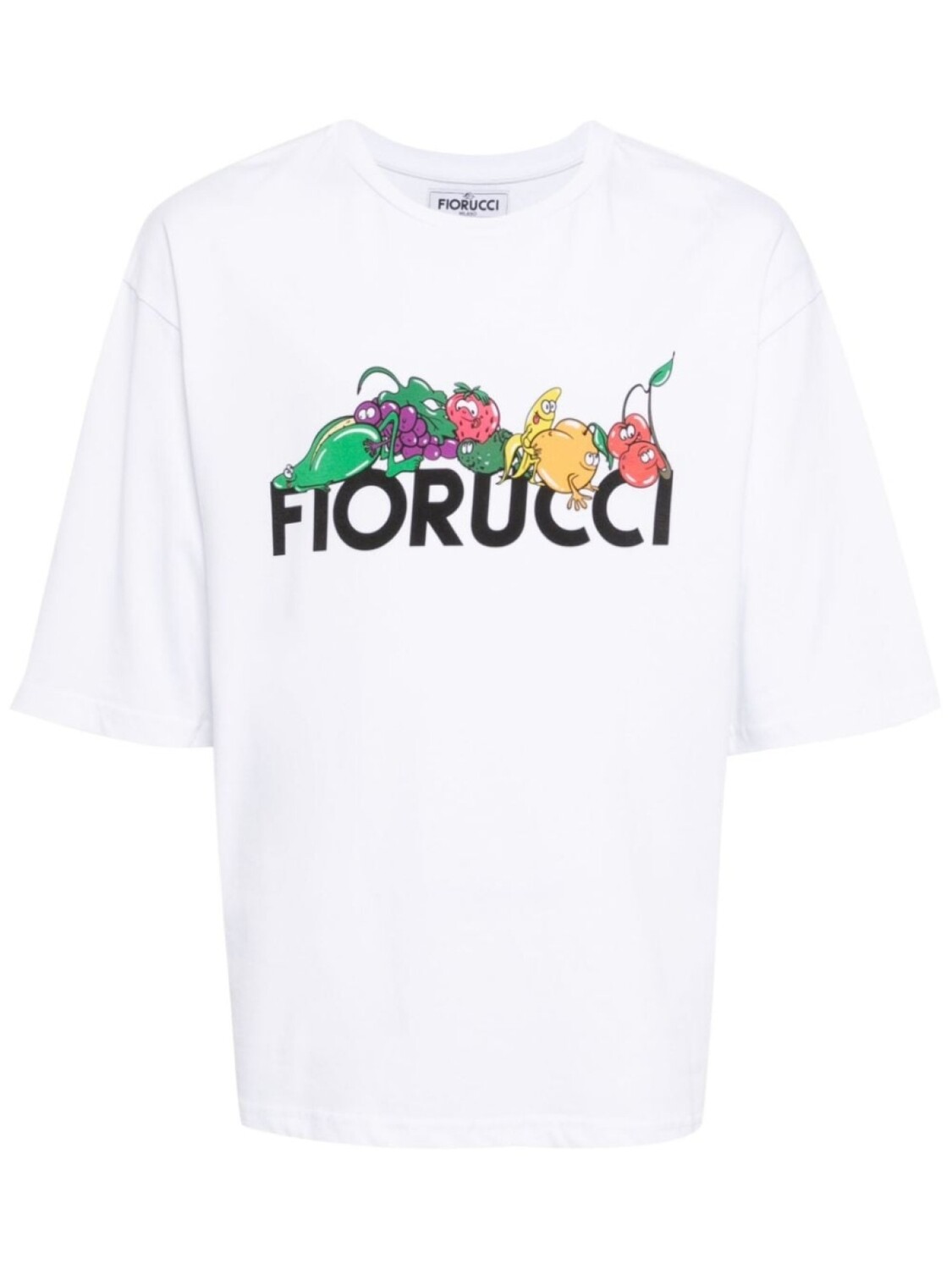 

Хлопковая футболка с фруктовым логотипом Fiorucci, белый