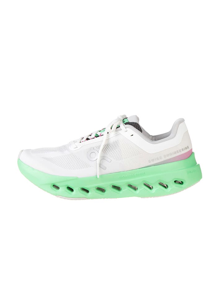 

ON RUNNING Кроссовки для бега "Cloudsurfer next" бело-зеленого цвета
