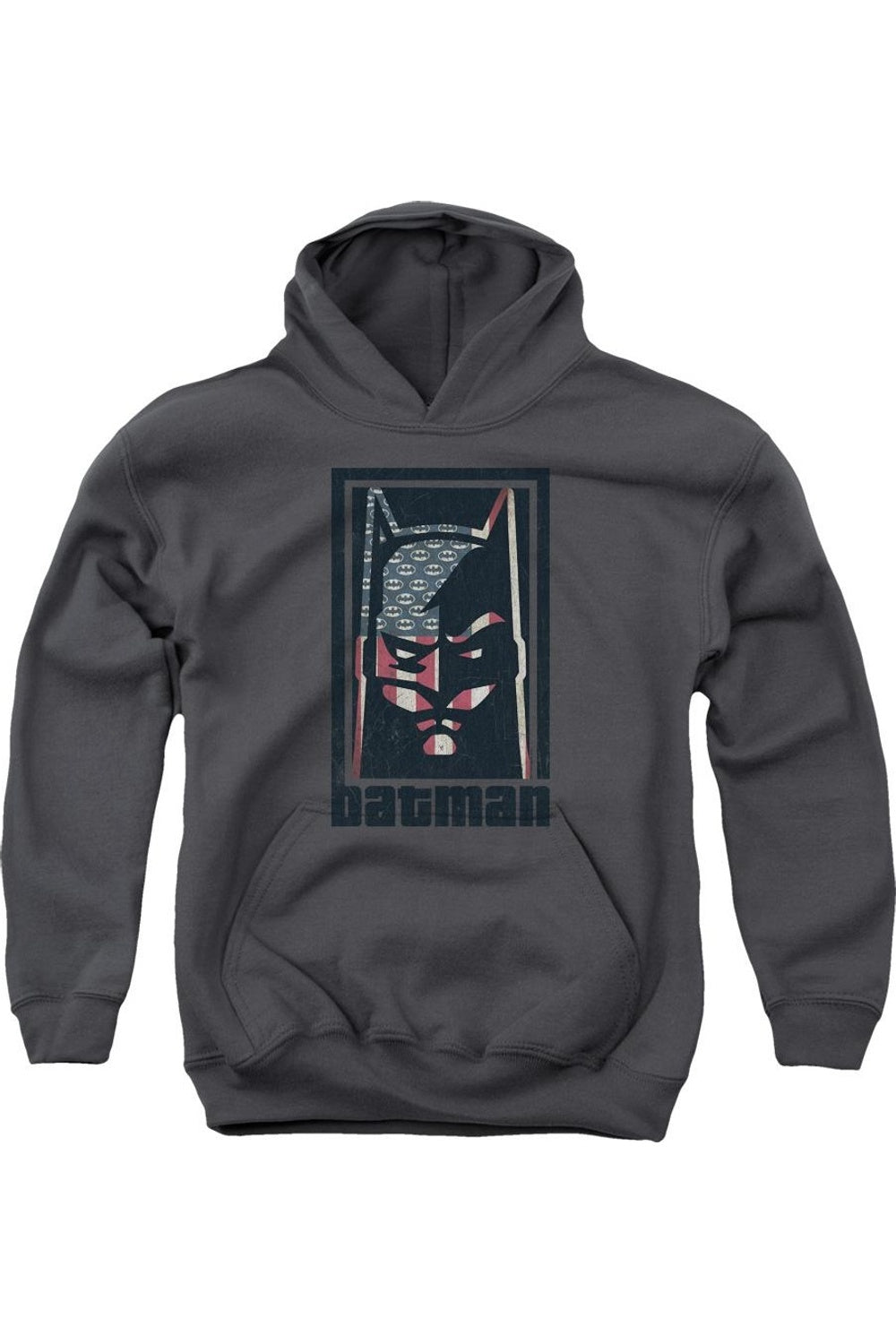 

Батмен худи с капюшоном для подростков American Batman Gildan, Charcoal