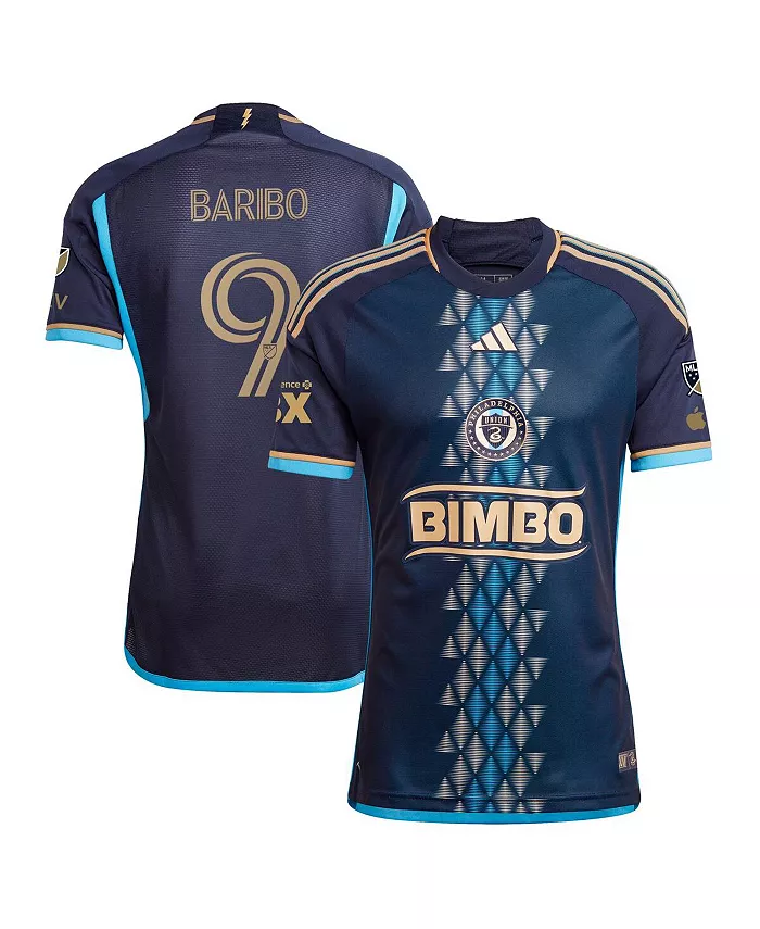 

Мужская футболка Tai Baribo Navy Philadelphia Union 2024 The XV Kit Authentic Player Jersey adidas