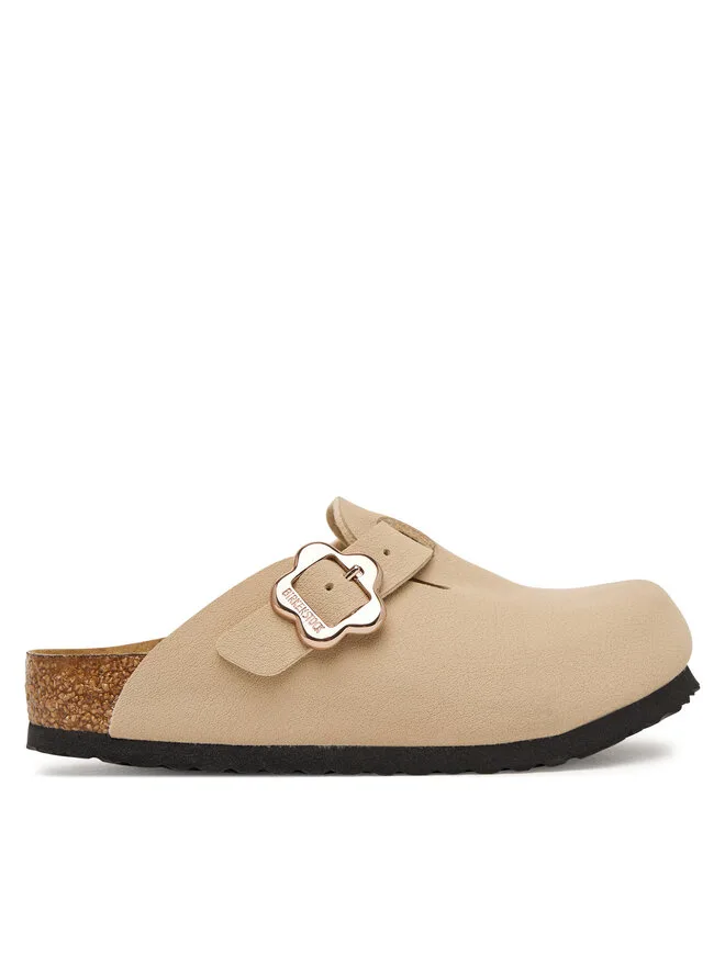 Birkenstock Мюли Boston Flower Buckle 1030630 S бежевые