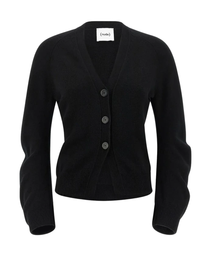 

Кардиган с изогнутыми рукавами Nude, черный