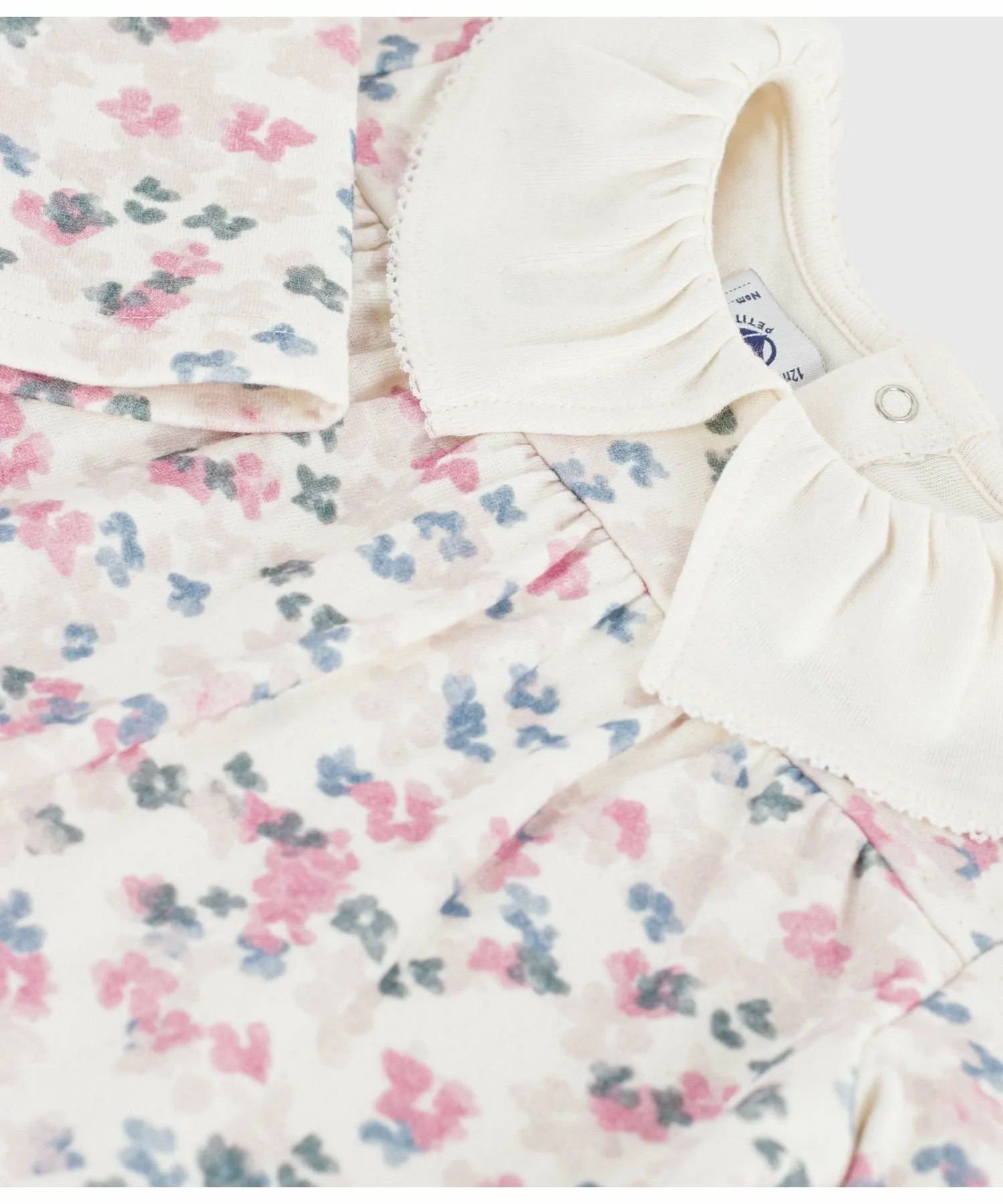 Блузка с длинными рукавами PETIT BATEAU, Off-white/multicolor — фото 3