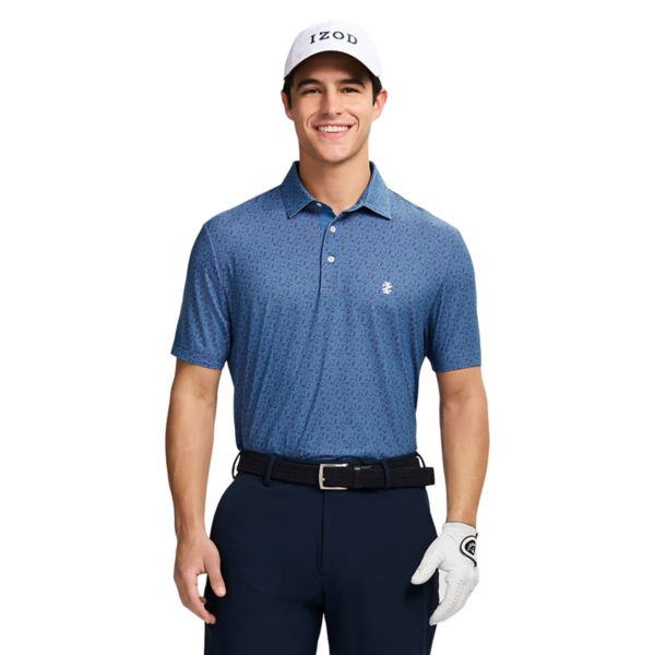 

Мужское поло Swingflex Elite с коротким рукавом Izod, цвет blue golf