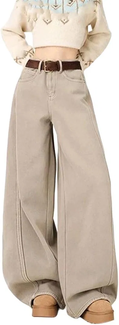 Джинсы прямые утепленные, Women's Winter, с начесом