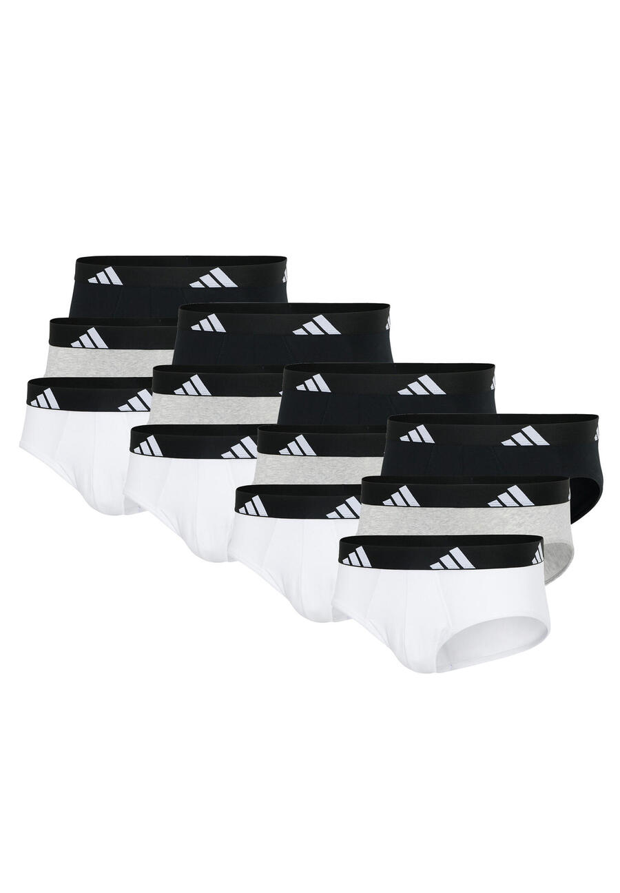 Мужские трусы-брифы Adidas Basic Brief Men, упаковка 12 шт. — фото 2