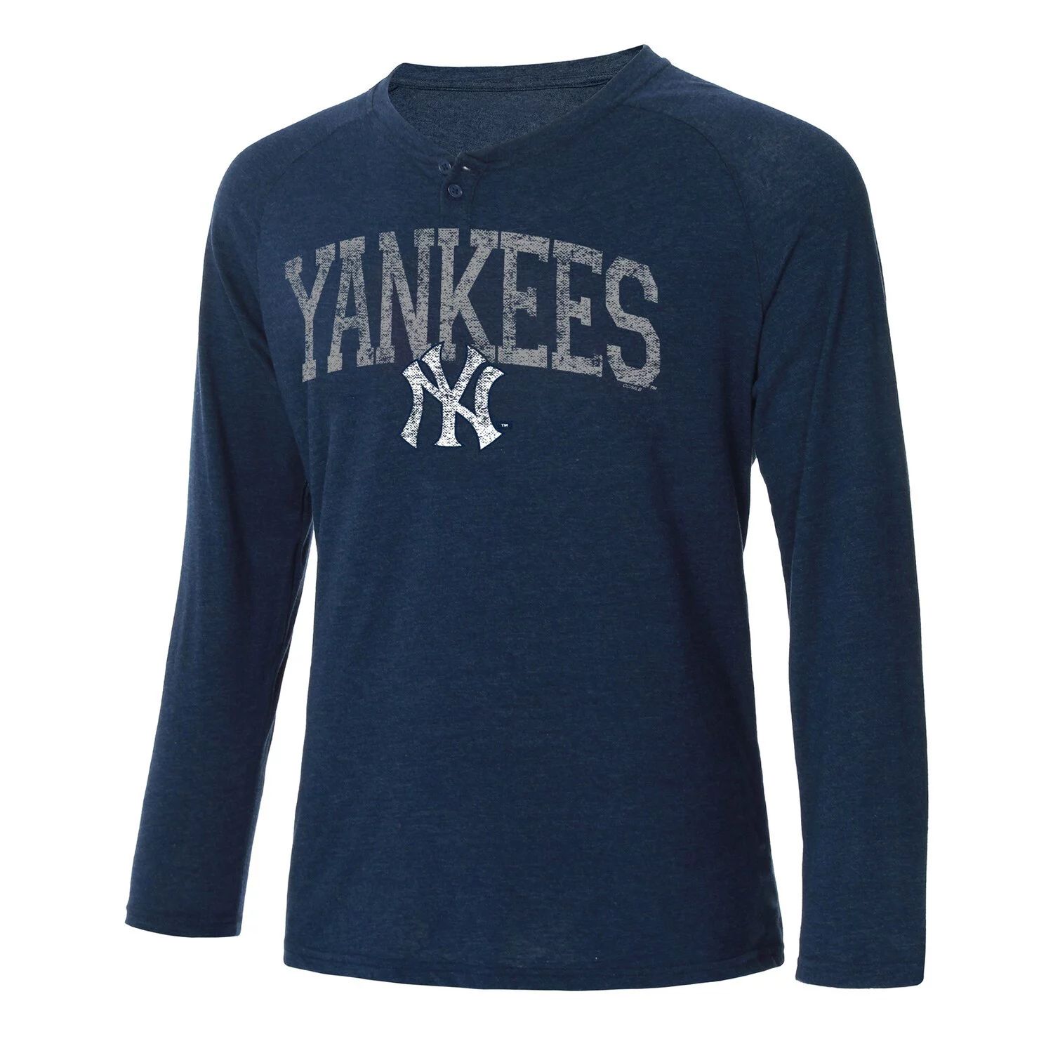 

Мужская футболка Concepts Sport темно-синяя с длинными рукавами New York Yankees Inertia Raglan Henley, Синий, Мужская футболка Concepts Sport темно-синяя с длинными рукавами New York Yankees Inertia Raglan Henley