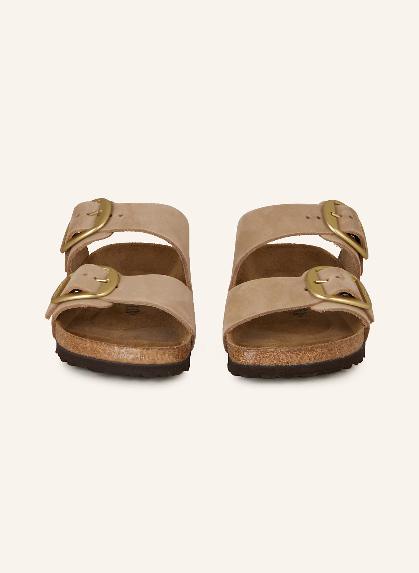 Мюли аризона большая пряжка lenb Birkenstock, коричневый — фото 3