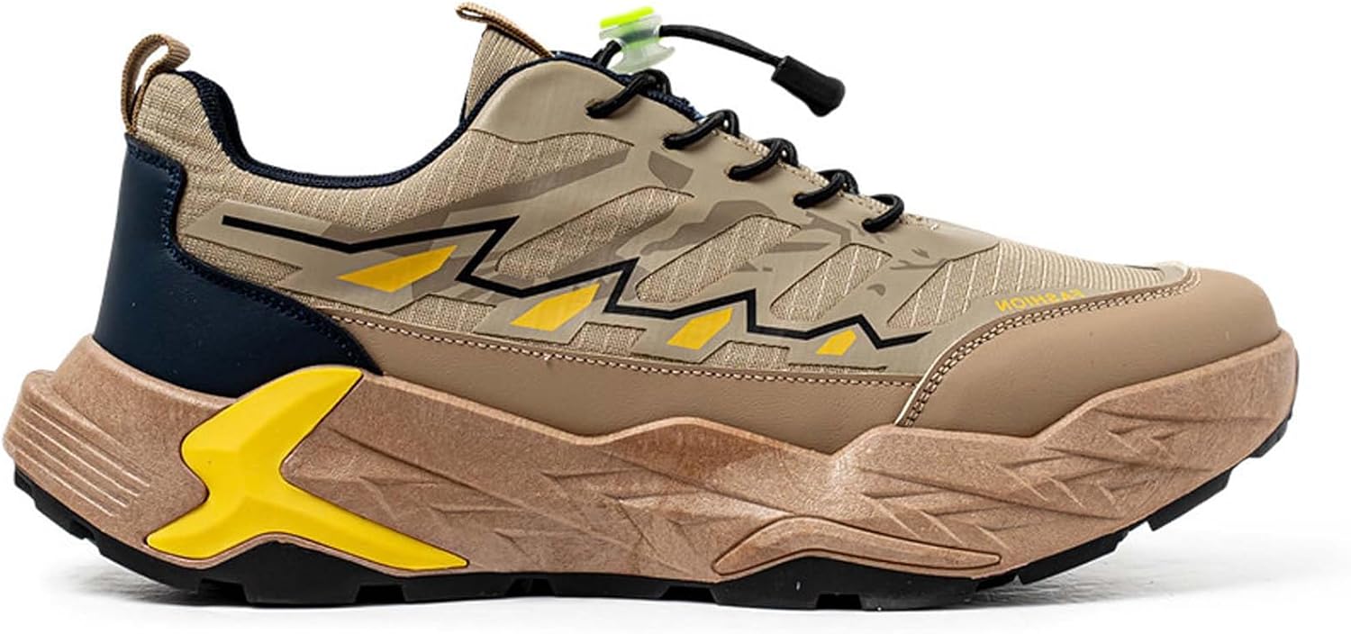 

Мужские повседневные удобные кроссовки для ходьбы, легкие рабочие, для активного отдыха и походов, с противоскользящей подошвой Generic, хаки