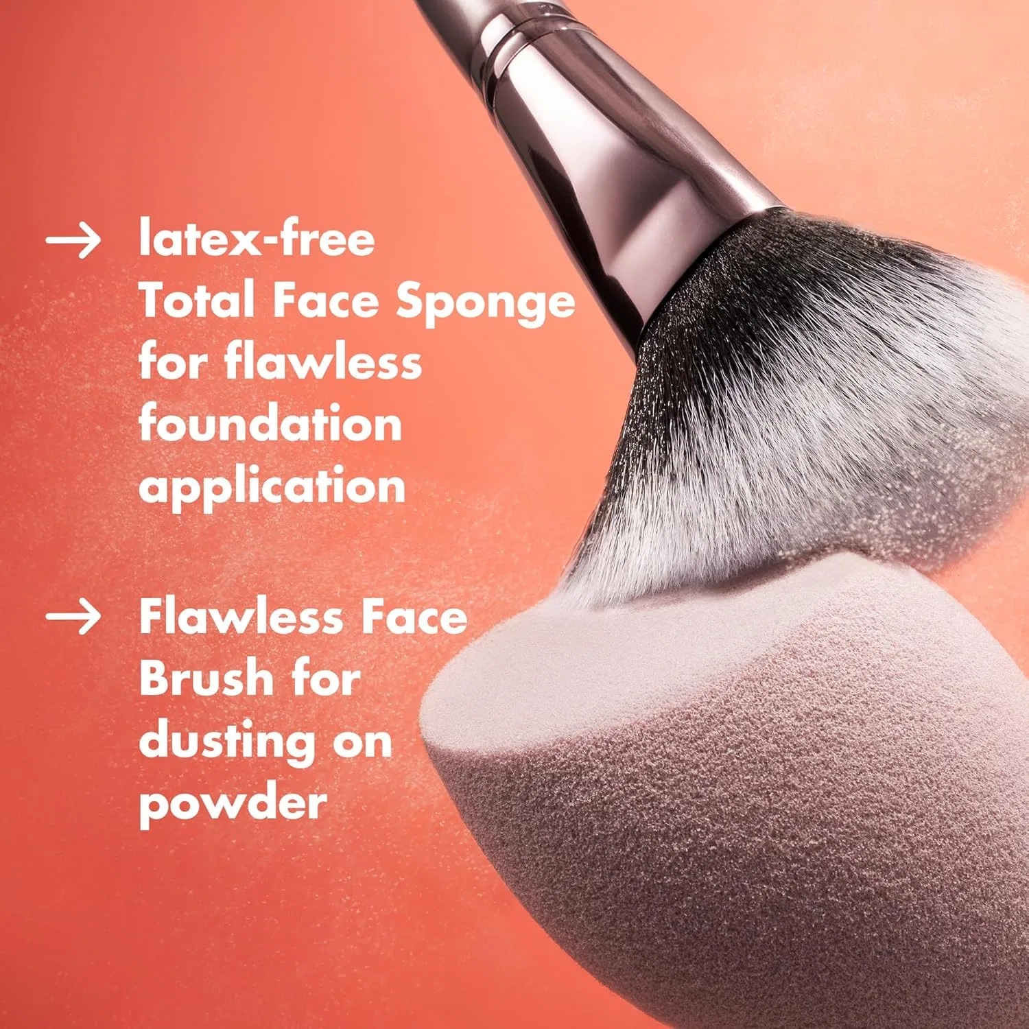 Набор для макияжа лица Complexion Brush & Sponge Duo E.L.F. — фото 3