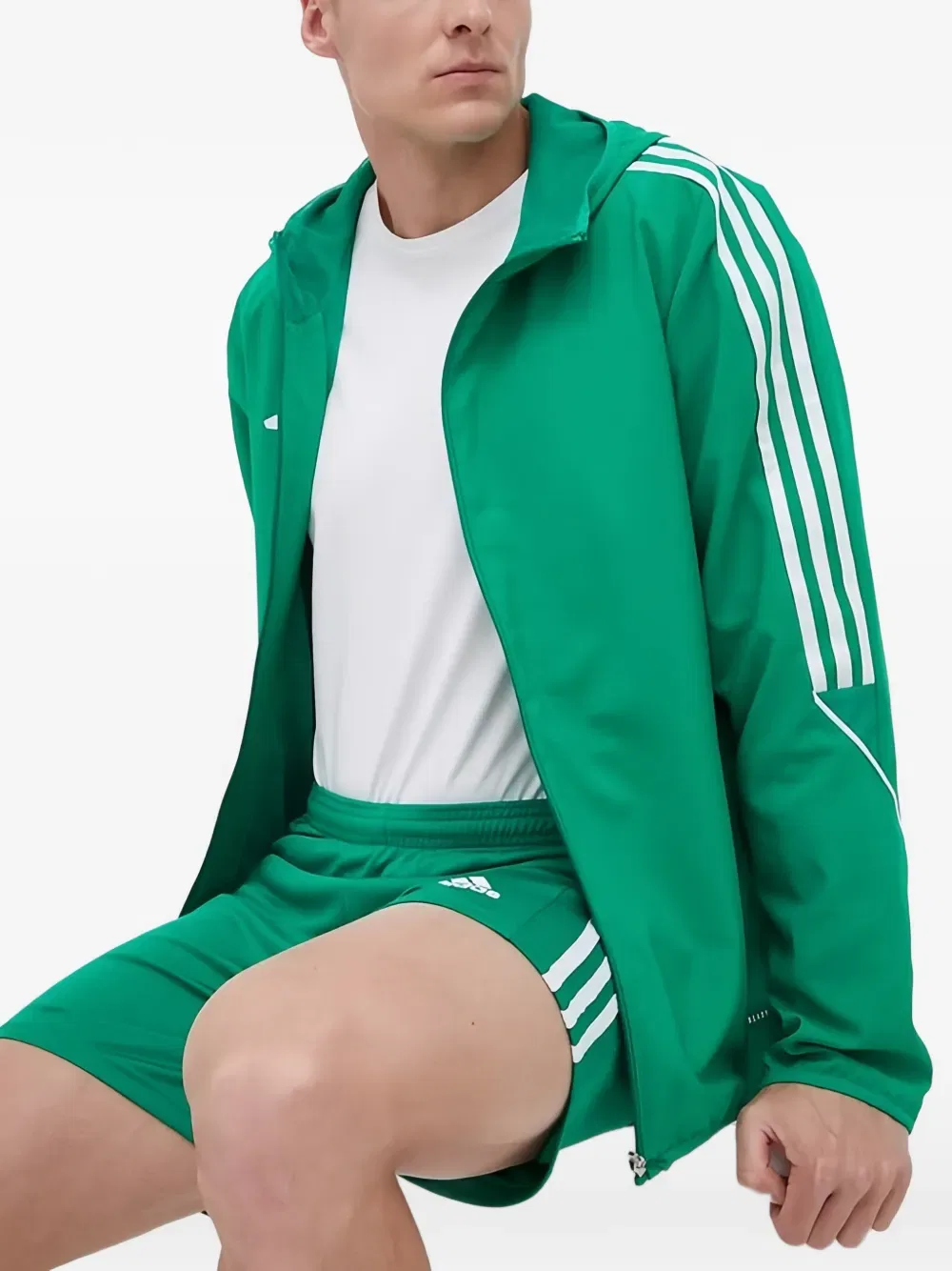 Ветровка Adidas Tiro 23 League, зеленый — фото 4