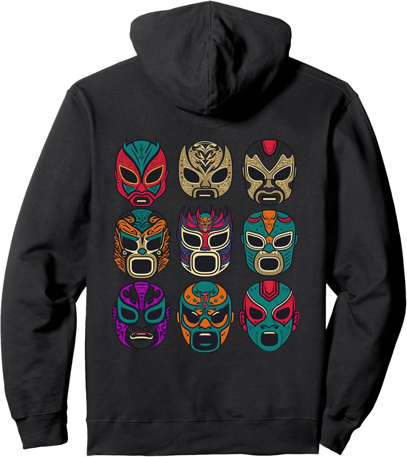 

Толстовка Mask of Legends в винтажном и ретро стиле Lucha Libre, черная Professional Wrestling Mask - Lucha Libre Mexican Hoodie, Черный, Толстовка Mask of Legends в винтажном и ретро стиле Lucha Libre, черная Professional Wrestling Mask - Lucha Libre Mex