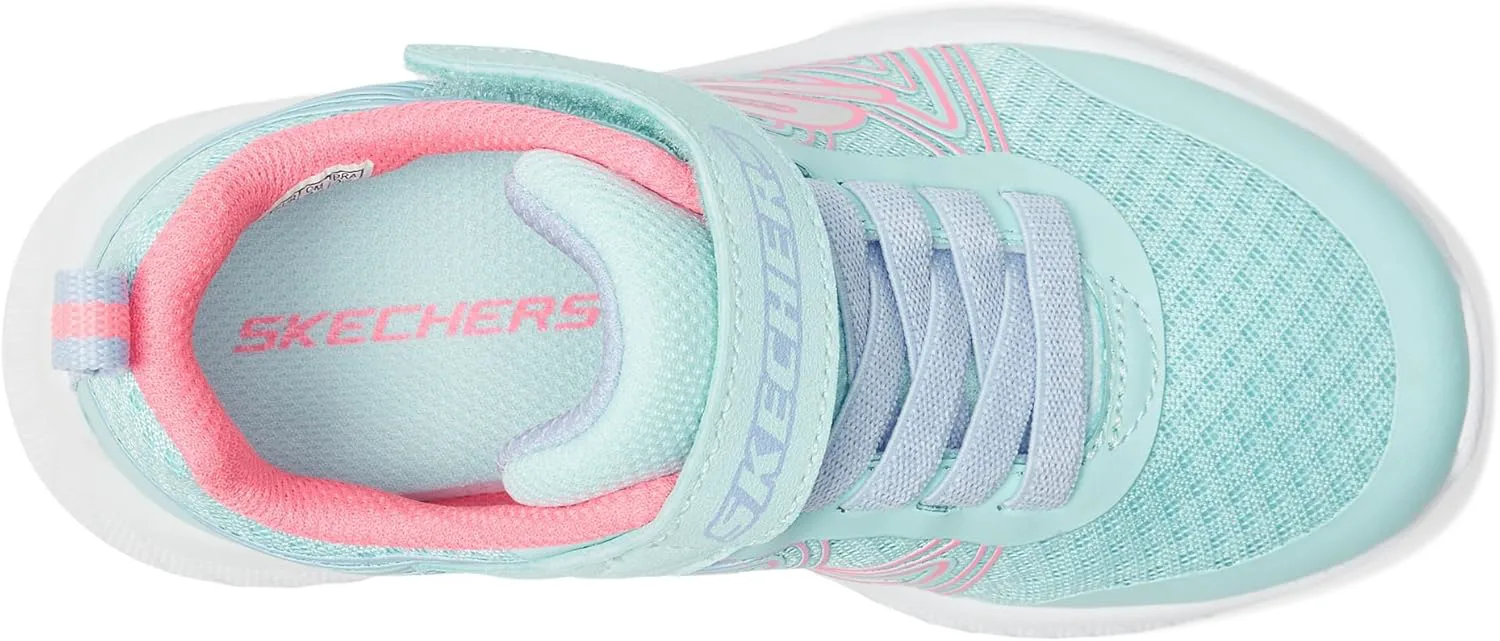 Детские кроссовки Skechers Microspec Plus-Swirl Sweet, розовый — фото 2