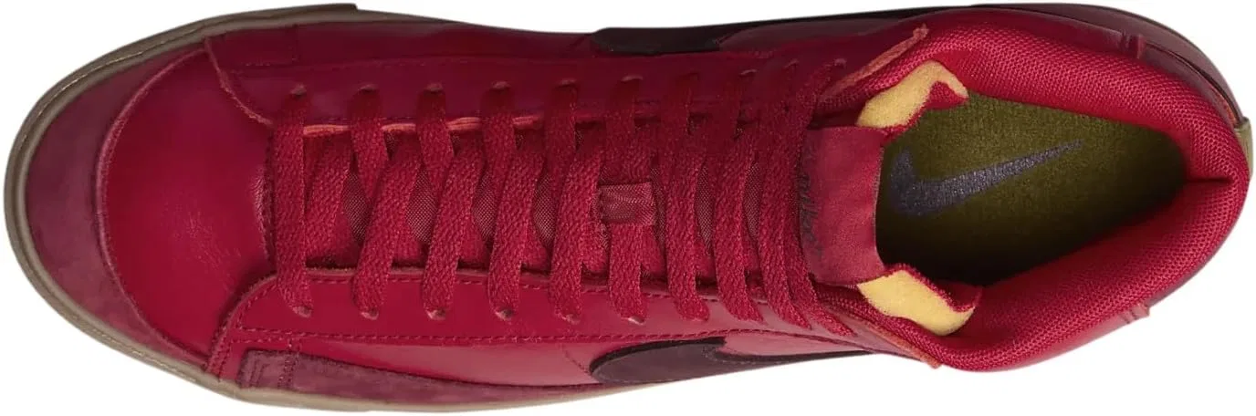Кроссовки Nike Blazer Mid '77 VNTG, красные/бордовые/мох — фото 3
