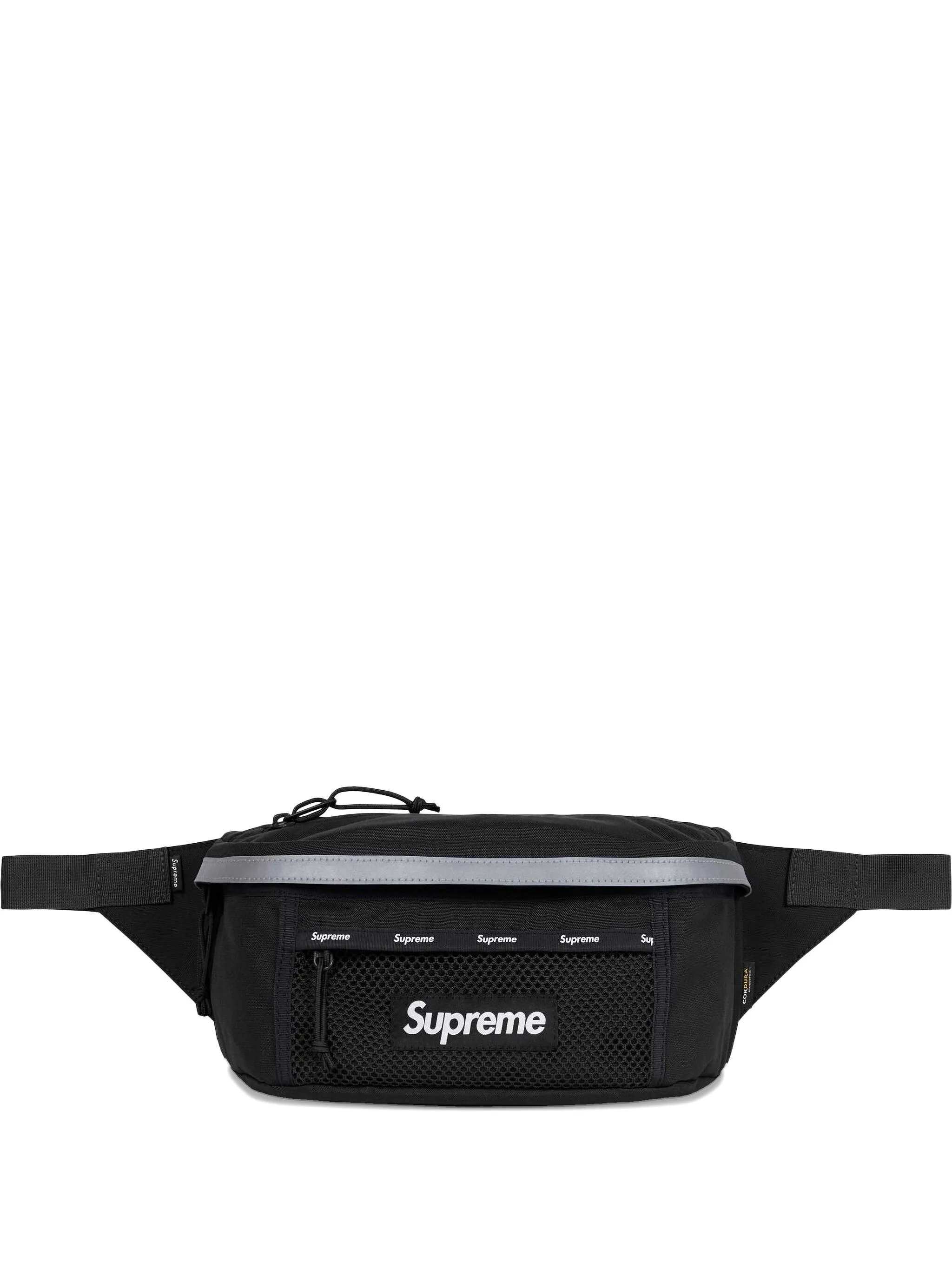 

Поясная сумка со светоотражающей отделкой Supreme, черный