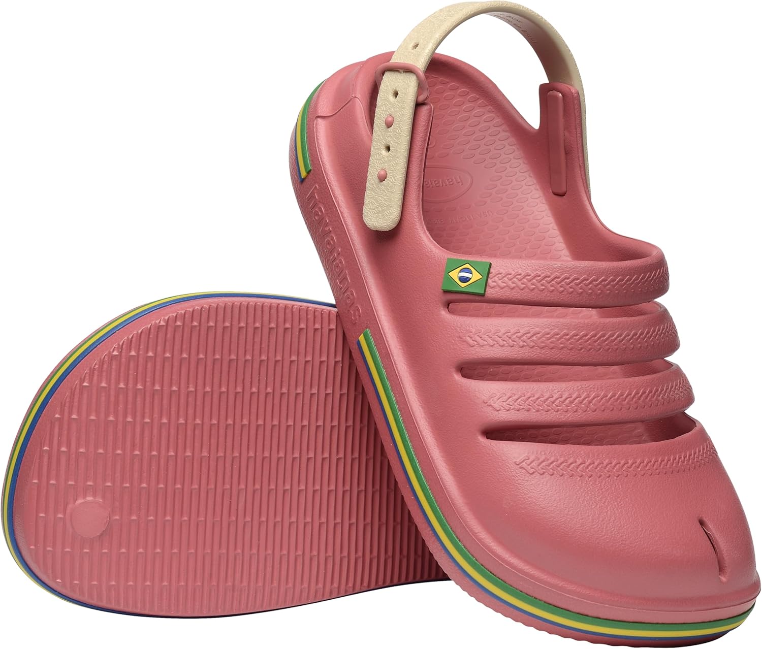 Детские сабо Havaianas Brazil, унисекс, красный — фото 4