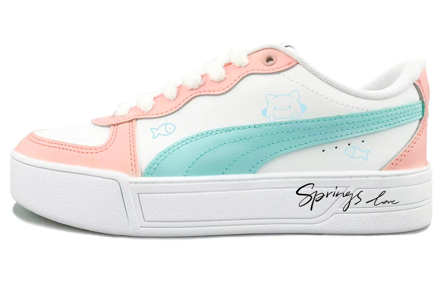 PUMA Легкие и дышащие низкие кроссовки для скейтбординга Skye, женские, розовые, синие