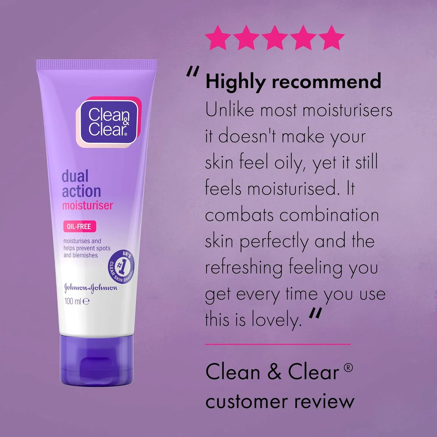 Крем для лица Clean & Clear — Увлажняющий Dual Action, 100 мл — фото 4