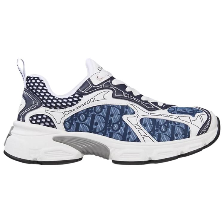 Vibe Monogram Low-Top Casual Shoes Women's Blue DIOR — фото 2