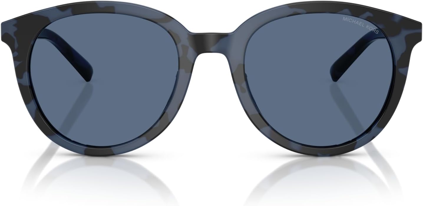 

Michael Kors мужские солнцезащитные очки Mk2227 Big Bend Round, Blue Tortoise/Blue Solid