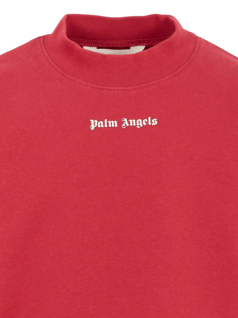 Топ с воротником-стойкой и разрезами на рукавах Palm Angels Kids, красный — фото 3