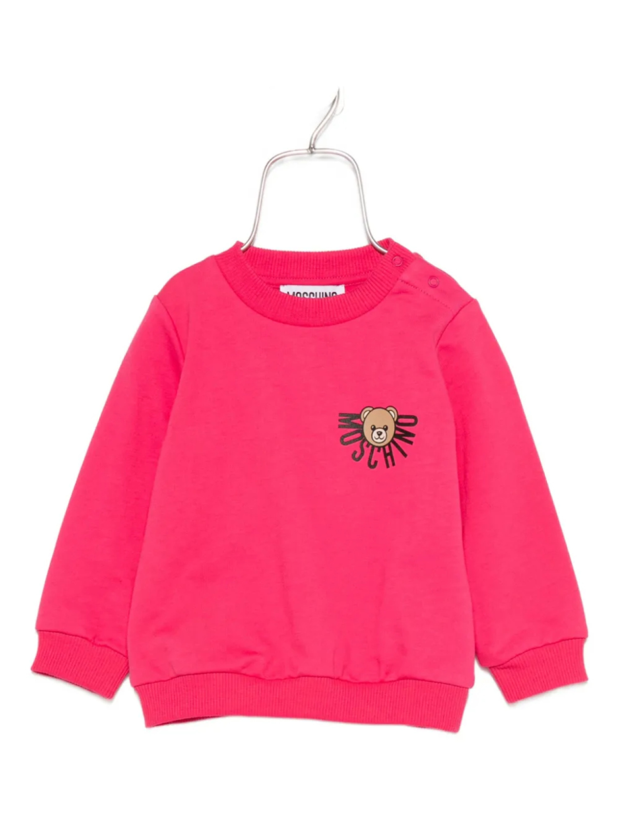 

Толстовка Moschino Kids с мотивом Teddy Bear, розовый