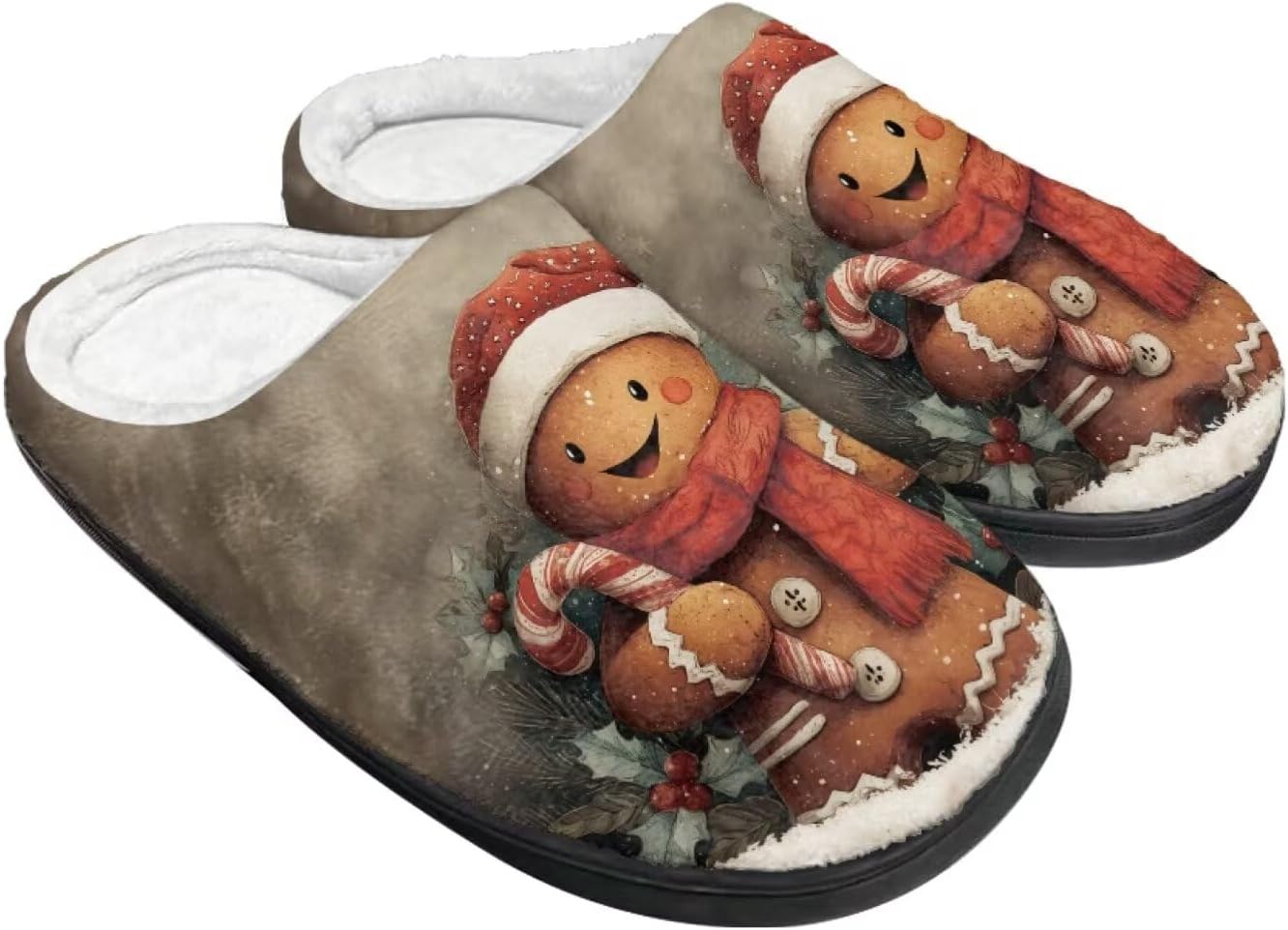 

Зимние пушистые тапочки для женщин и мужчин, мягкие и удобные тапочки, противоскользящие домашние тапочки для ходьбы Wanzuoeng, коричневый