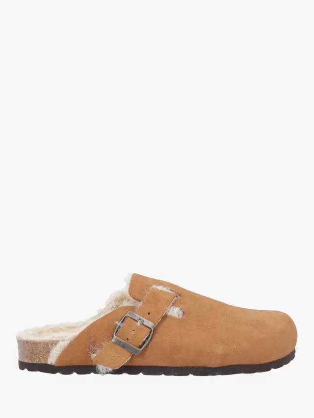 

Тапочки Hush Puppies Jade Suede Wool Lined Clog, цвет tan