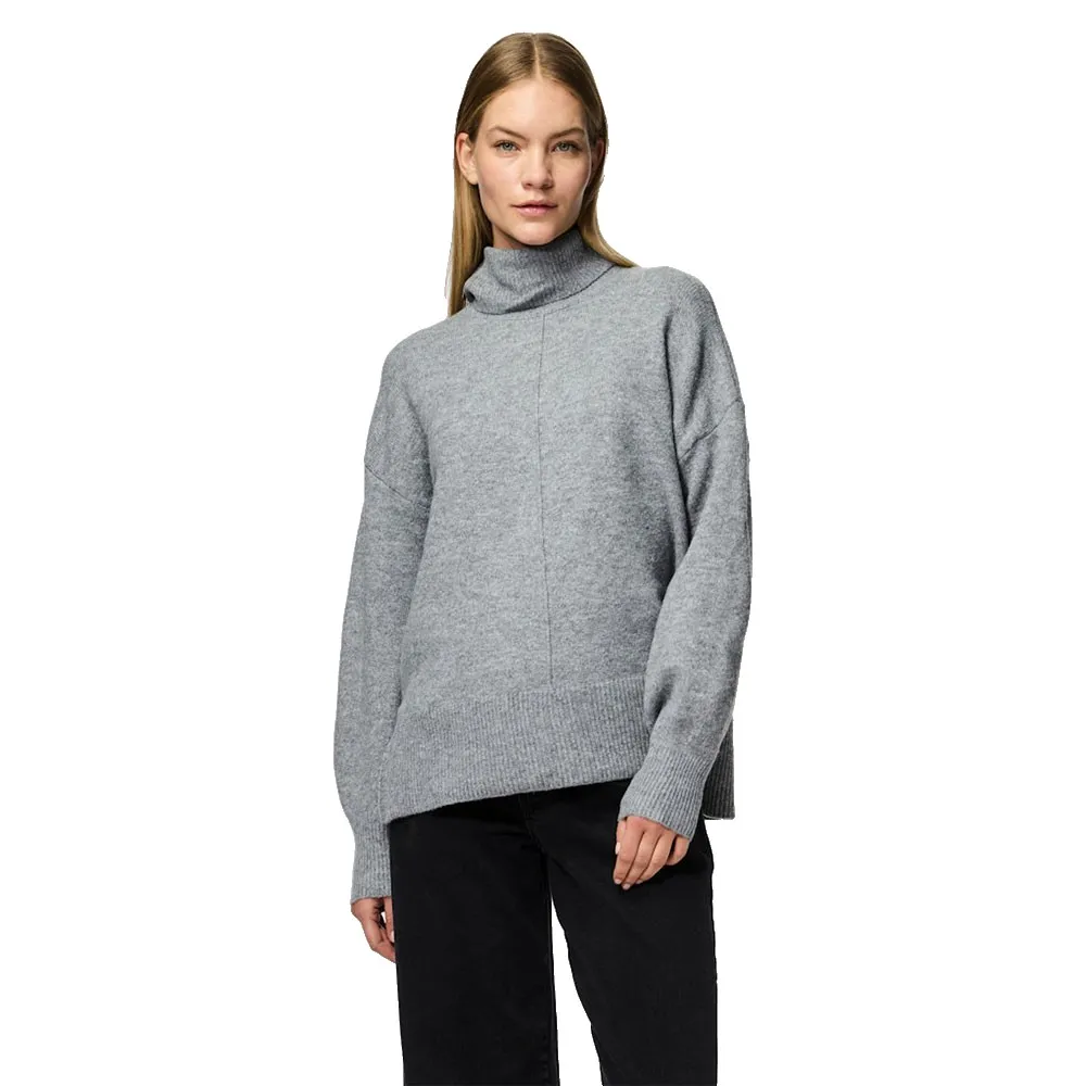 

Свитер Pieces Malou high neck, серый