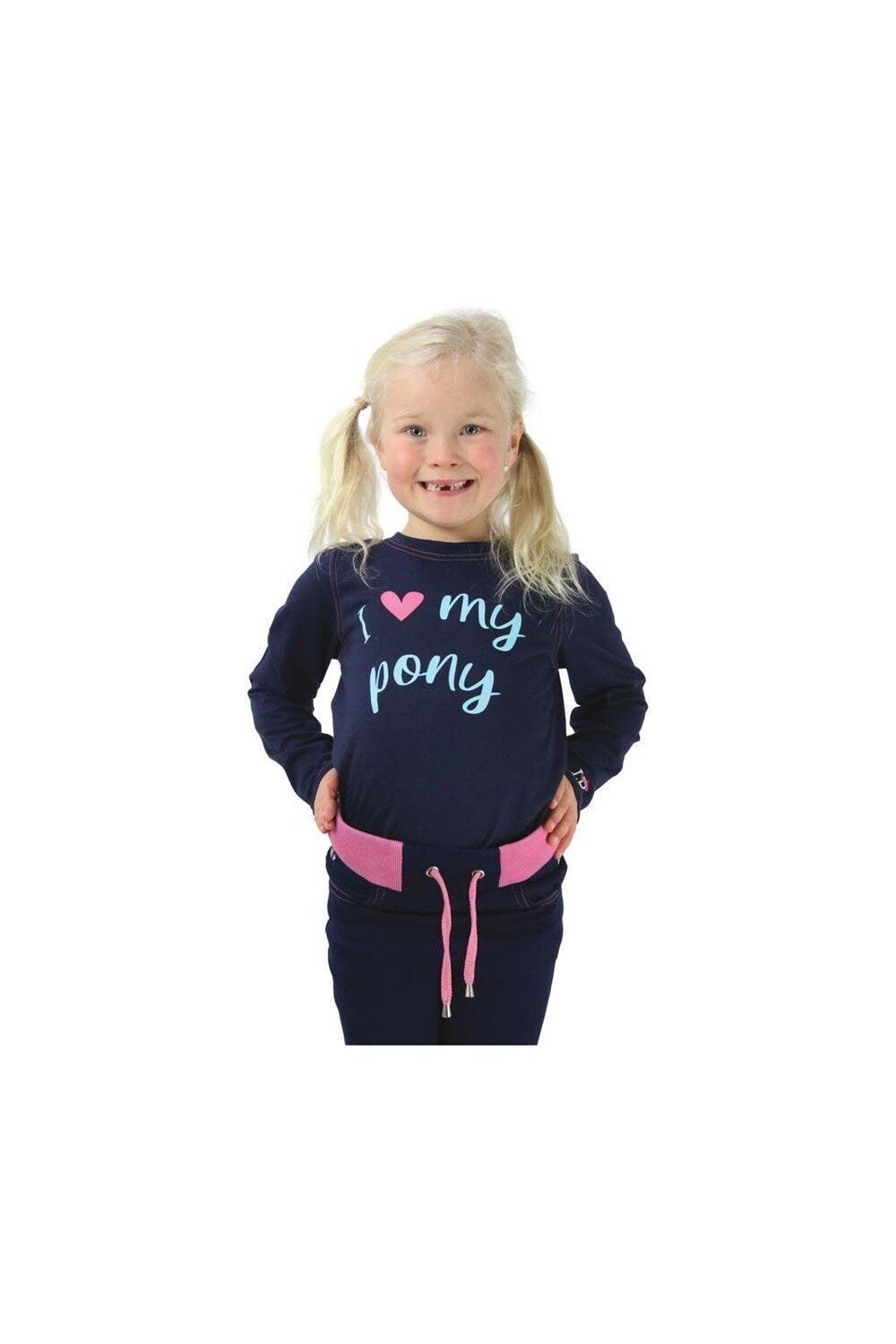 

Футболка с длинными рукавами I Love My Pony Collection Little Rider, темно-синий