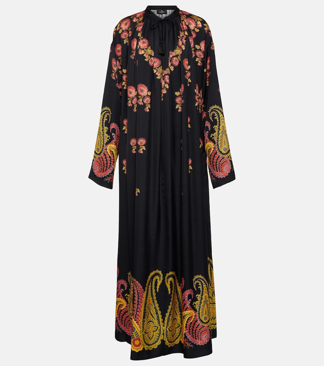 

Кафтан с узором пейсли ETRO, черный