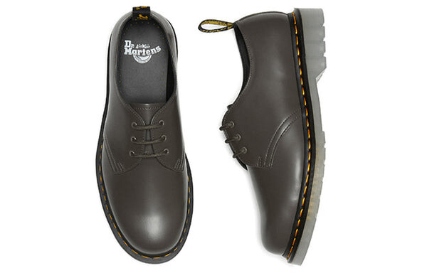 Тапочки 1461 iced smooth leather oxford shoes 'olive green' Dr. Martens, зеленый — фото 4