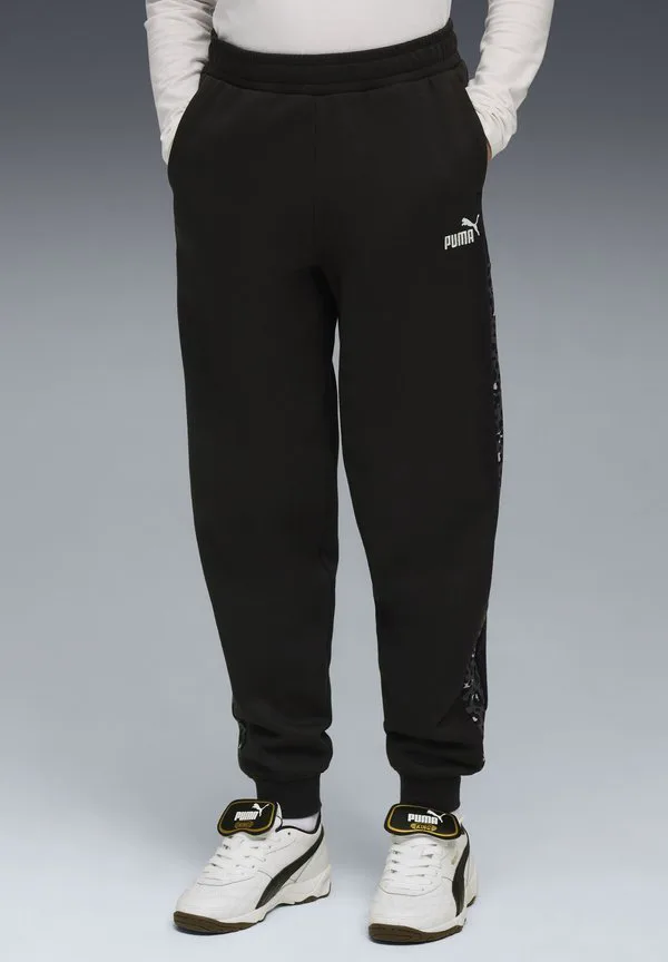 Спортивные штаны essentials с графическим рисунком животного Puma, Black