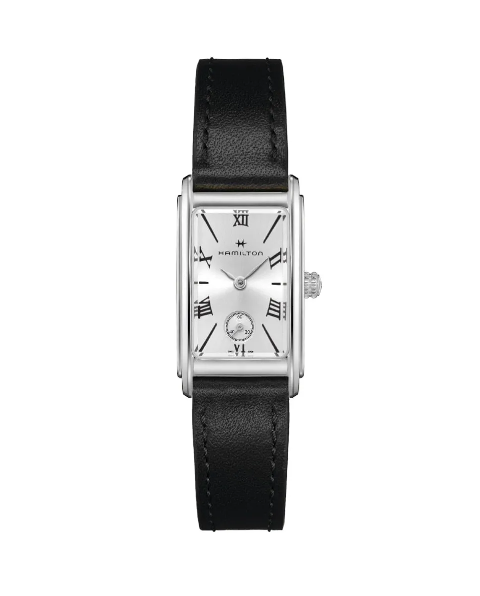 

Женские часы American Classic Ardmore H11221750 с кожаным ремешком Hamilton, черный